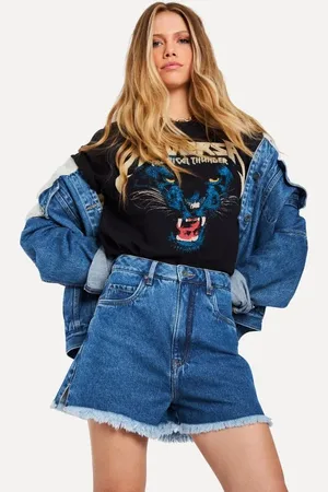 Reversa SHORT JEANS HIGH BLUE