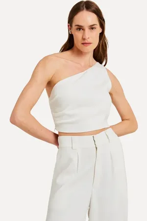 Reversa Top Crepe Um Ombro