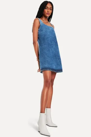 Reversa Vestido Curto Jeans Alcas