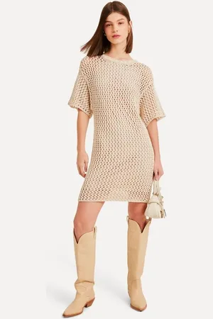 Reversa Vestido Tricot Rede