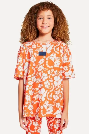 Reserva Camiseta Oversized Menina Malha Hibisco