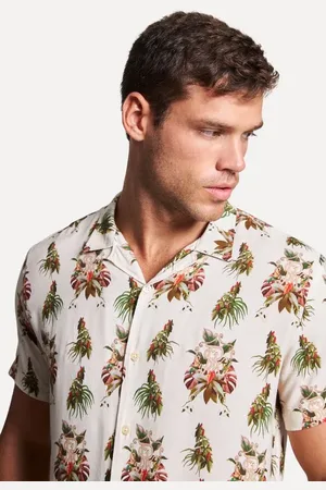 Reserva Camisa Mc Estampada Monograma Tropics