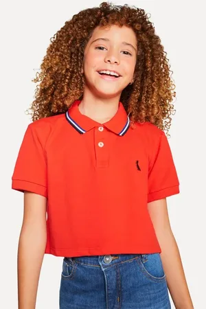 Reserva Polo Menina Cropped 3 Frisos