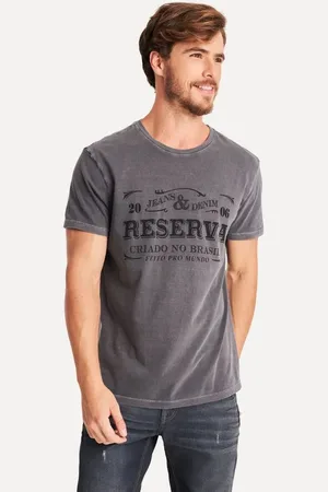 Reserva Camiseta Estampada Denim