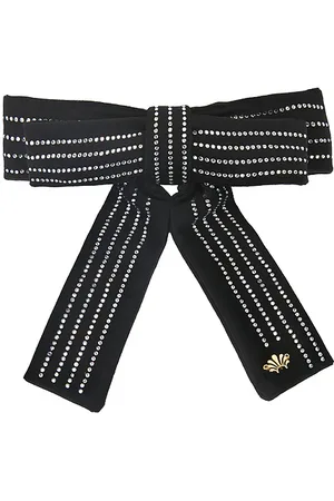 Lele Sadoughi HAARSPANGE MIT SCHLEIFE CRYSTAL PINSTRIPE ANTOINETTE in .