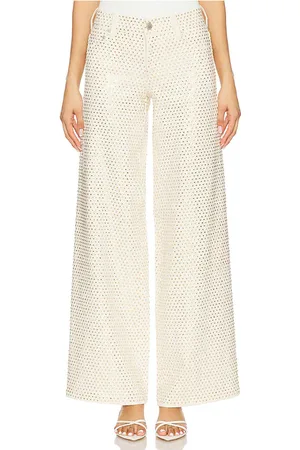 ALICE+OLIVIA Trish Low Rise Embellished Baggy Jean in . Size 26, 28, 29.