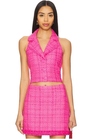 ALICE+OLIVIA Meri Cropped Halter Blazer Top in . Size 2, 4, 6.