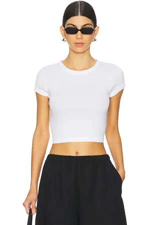 ENZA COSTA VERKÜRZTES TOP SUPIMA BABY in . Size S, XS.
