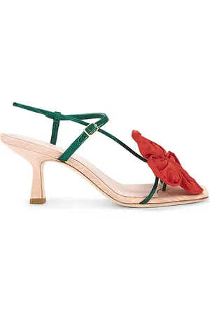 Loeffler Randall Frank Flower Applique Heeled Sandal in . Size 7, 8, 8.5, 9.