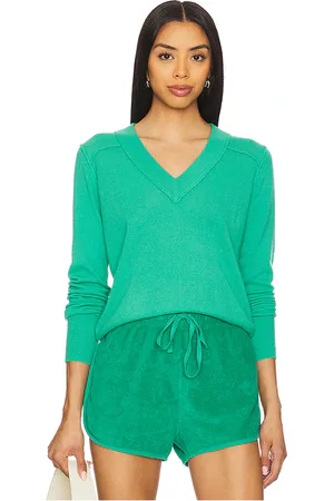 AUTUMN CASHMERE Cropped V With Reversed Seam in . Size M.