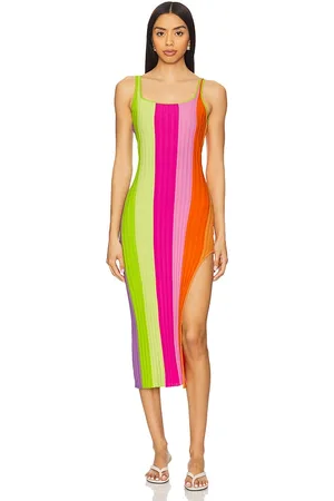 PQ KLEID PIPER in Green,Pink. Size XS-S.