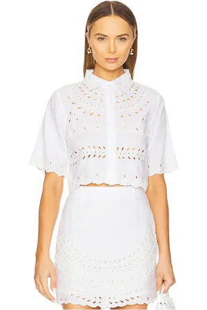 Karina Grimaldi Malaga Embroidered Shirt in . Size M, S, XS.