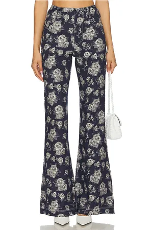 yuhan wang Rose Jacquard Trousers in . Size M, S.