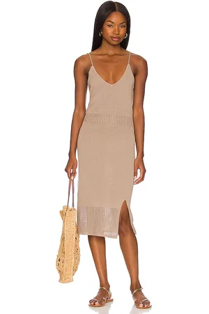 Bobi Bodycon Midi Dress in .