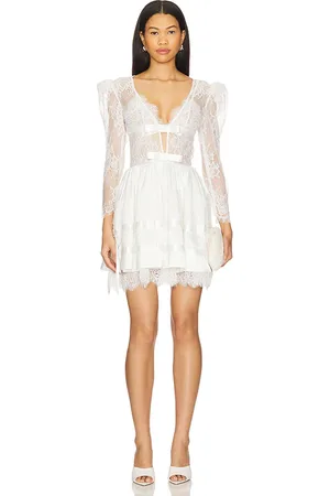 For Love & Lemons MINIKLEID AUS SPITZE ANNABELLE in .