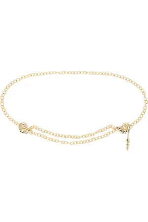 Lele Sadoughi Multi Shell Chain Belt in .