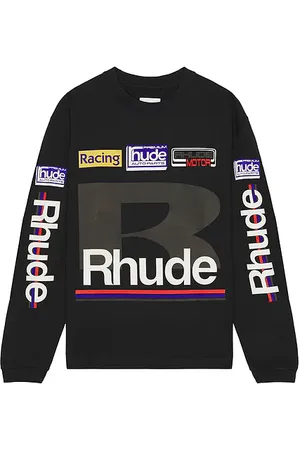 Rhude SHIRTKLEIDER PETROL PATCH in . Size S.