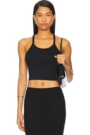 ÉTERNE Cropped Rib Tank Top in .