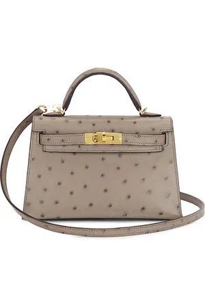 SIEDRES Hermes Ostrich Kelly 20 Handbag in .