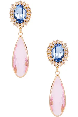 Anton Heunis Stud Clip Oval & Tear Pendant Earrings in .