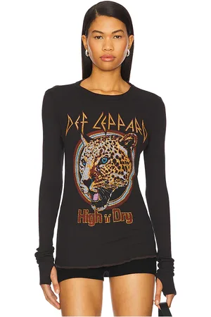 LAUREN MOSHI Mckinley Def Leppard High & Dry Thermal Top in . Size M, S, XS.