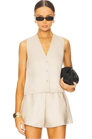 Ivy & Oak Tala Ann Linen Vest in . Size 40.