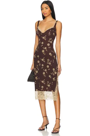 Free People MIDI SLIP PARTY CRASHER in . Size XL.