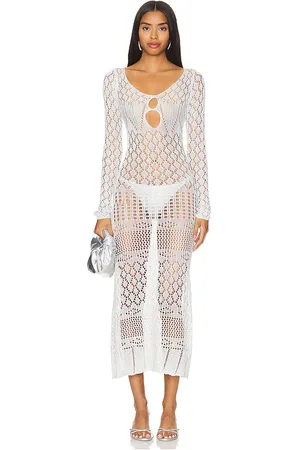 SNDYS X REVOLVE Long Sleeve Crochet Maxi Dress in . Size M.