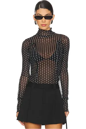 Free People Charlie Printed Mesh Top in . Size XS.