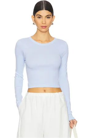 ENZA COSTA CROPPED-LANGARMSHIRT SUPIMA BABY in . Size M, S, XS.
