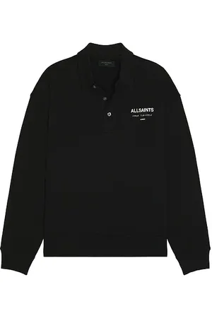 AllSaints Underground Long Sleeve Polo Shirt in . Size M, S, XL/1X.