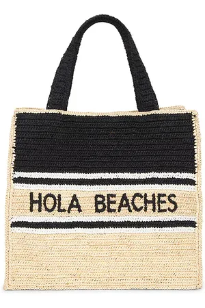 btb Los Angeles Hola Beaches Boxy Tote in Neutral,Black.