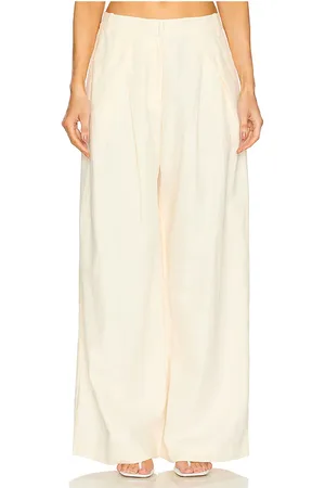 St Agni Wide Leg Pleat Pants in . Size S.