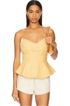 AFRM The Princess Peplum Top in . Size M, S, XL, XS, XXL, XXS.