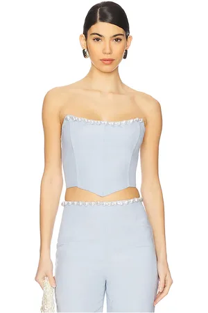La Porte Birkin Pearl Corset Top in .