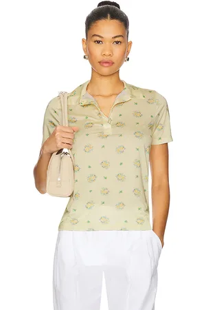 VIVETTA Floral Print Polo in . Size M, S, XS.