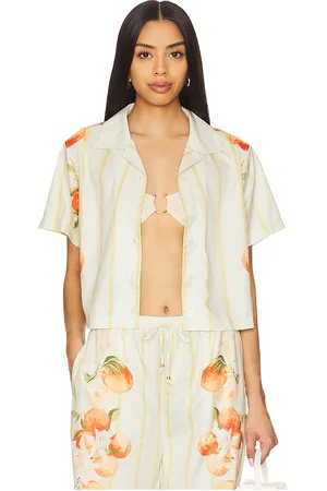 La Porte Ruby Short Sleeve Boxy Shirt in .