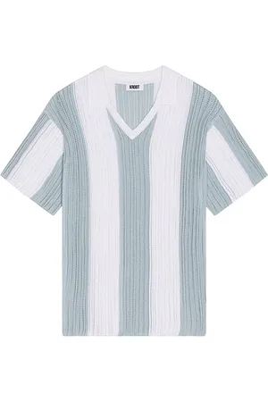 Saks Fifth Avenue FUSSBALLTRIKOT OVERSIZED in White,Baby Blue. Size M, S, XL/1X.