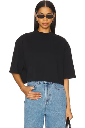 Rohe Wide Cropped T-Shirt in . Size 40/8.