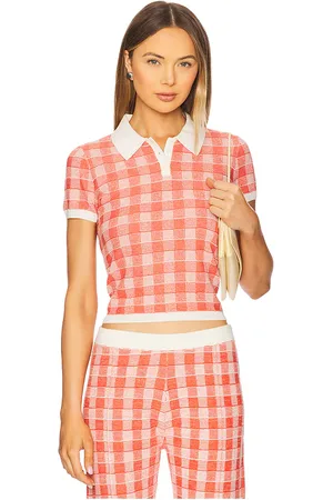 Guest In Residence Gingham Shrunken Polo in .