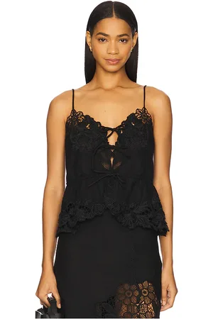 SEA Katharine Embroidery Slip Top in . Size S, XL, XS, XXS.