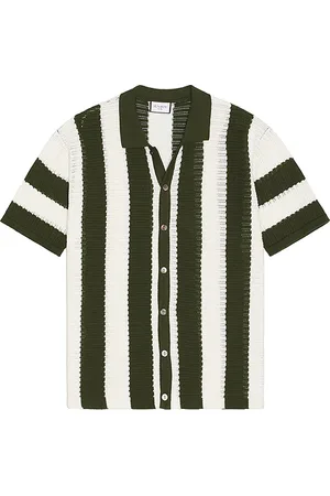 Runaway The Label Presley Shirt in Green,White. Size M, S, XL/1X.