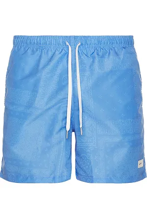 Bather Cornflower Tonal Bandana Swim Trunks in . Size M, S, XL/1X.