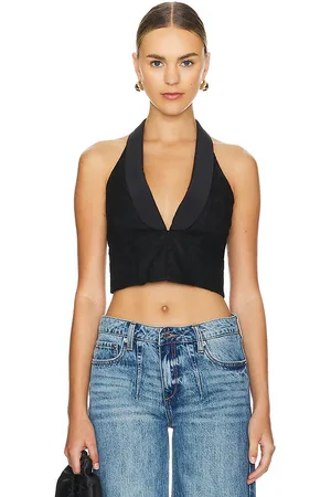 FLEUR DU MAL Lace Vest With Shawl Collar in . Size L.