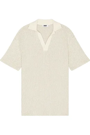 Saks Fifth Avenue POLOSHIRT STRIPED in . Size S.