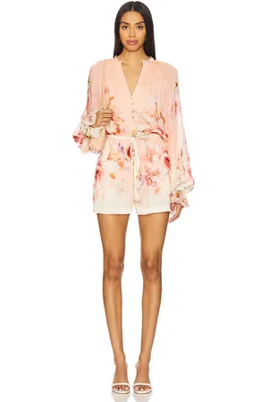 HEMANT AND NANDITA Romper With Tie Belt in . Size M, S.