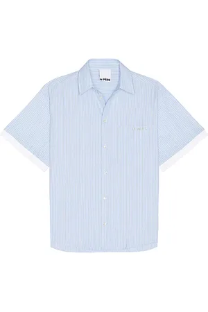 Le PÈRE GEKNÖPFTES HEMD LE PRE DOUBLE SHORT SLEEVE in . Size M, S, XL/1X.
