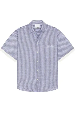 Le PÈRE KNOPFVERSCHLUSS LE PRE DOUBLE SHORT SLEEVE in . Size M, S, XL/1X.