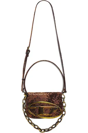 Diesel SCHULTERTASCHE AUS WEBPELZ LOGO in .