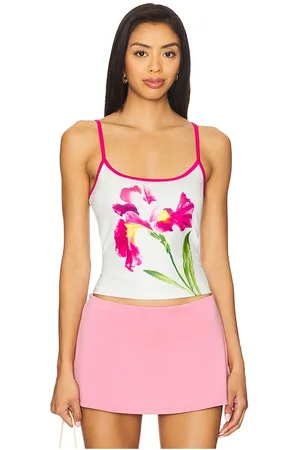 Runaway The Label TOP PARADISE in White,Fuchsia.